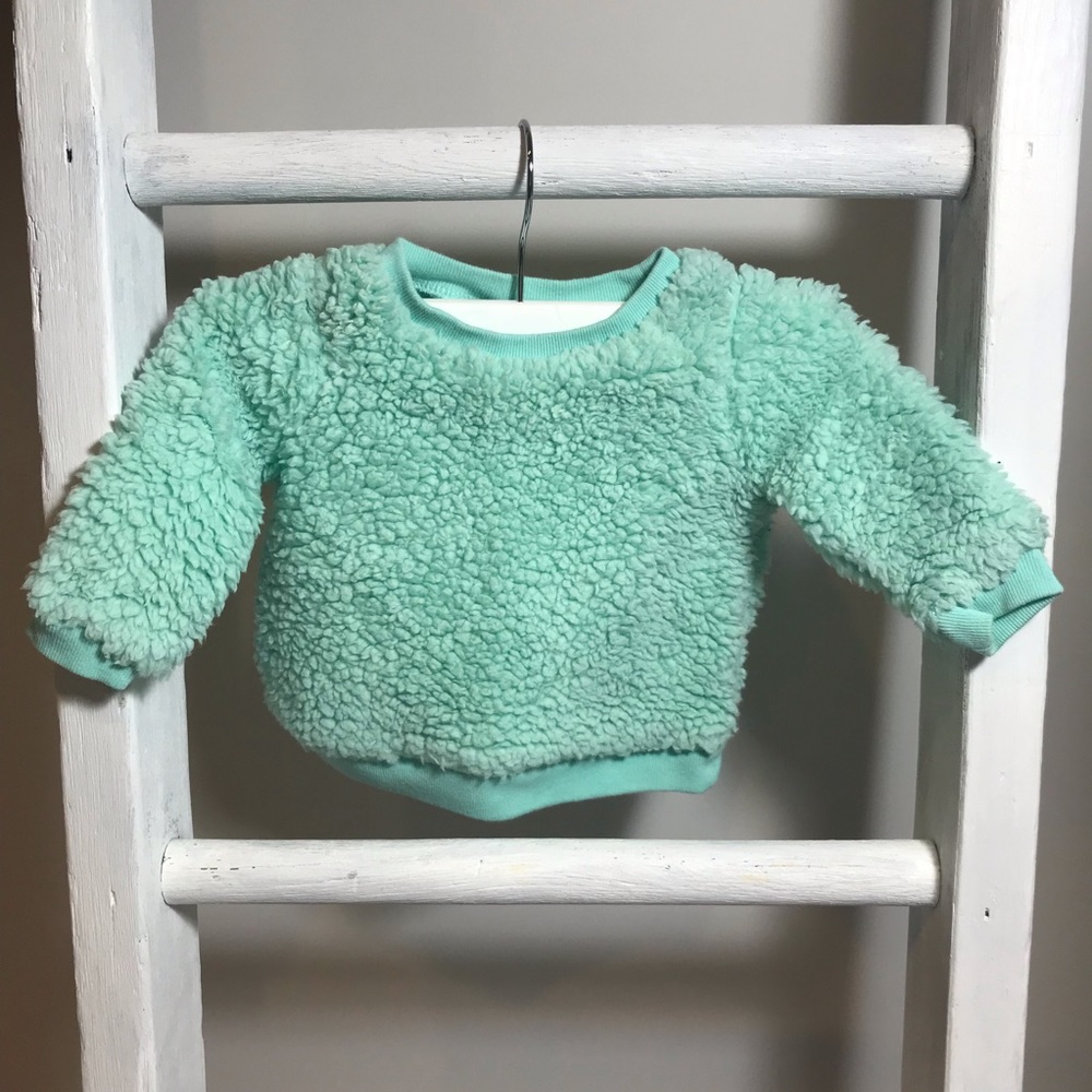 Carters Aqua Sherpa Pullover